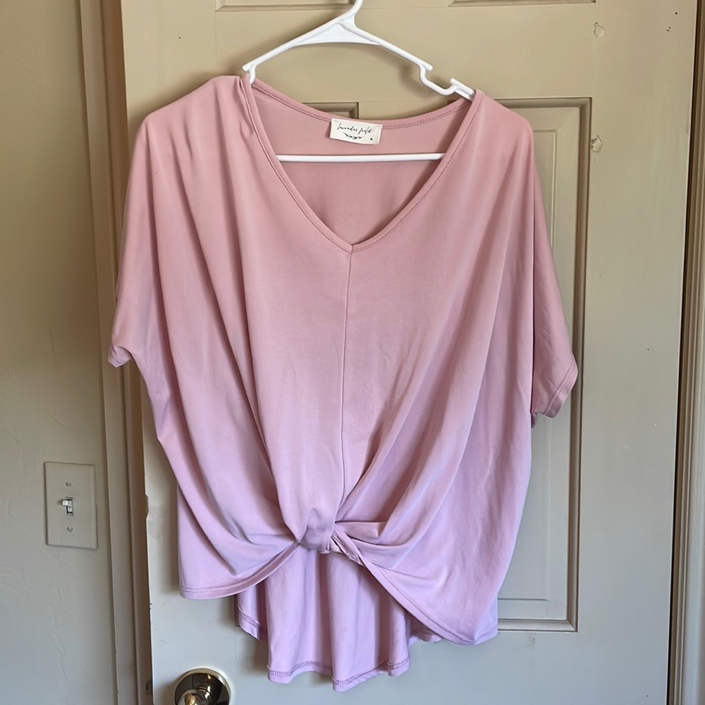 Light pink Lavender Field top